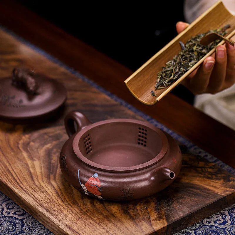 Full Handmade Yixing Zisha Teapot [Wusong Da Hu] (Zi Jia Ni - 350ml)