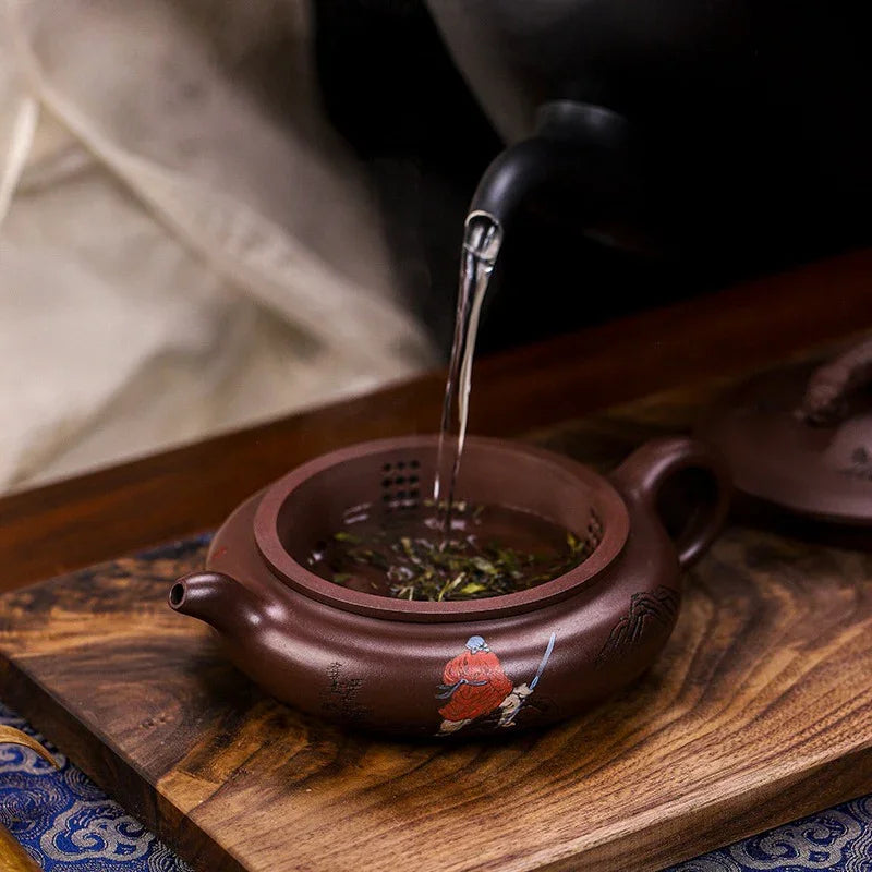 Full Handmade Yixing Zisha Teapot [Wusong Da Hu] (Zi Jia Ni - 350ml)