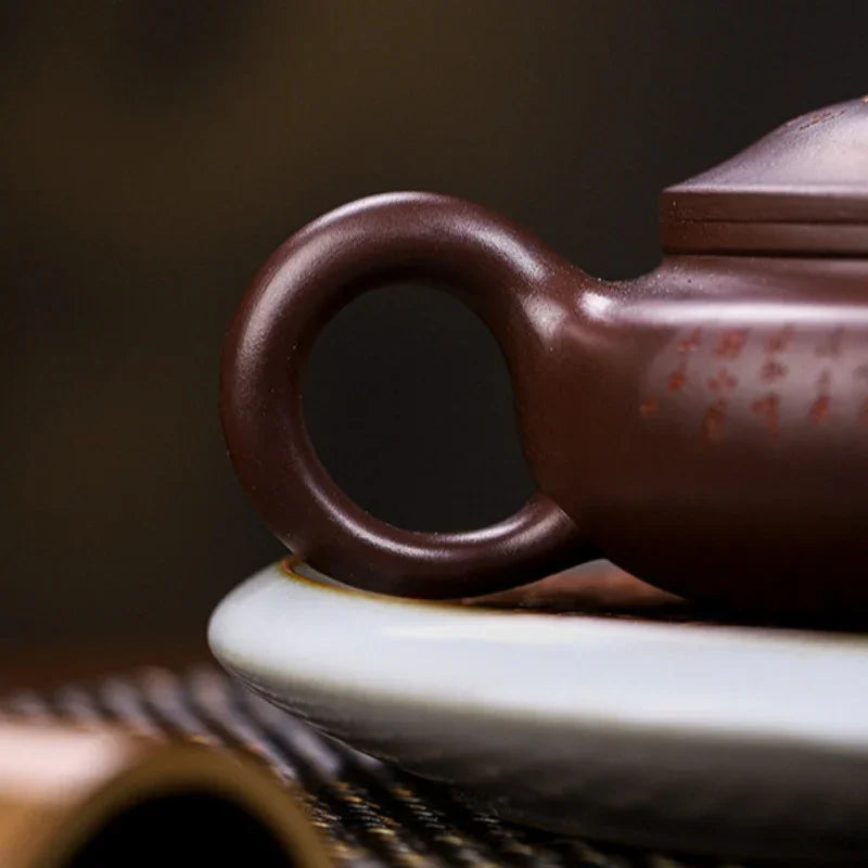 Full Handmade Yixing Zisha Teapot [Wusong Da Hu] (Zi Jia Ni - 350ml)