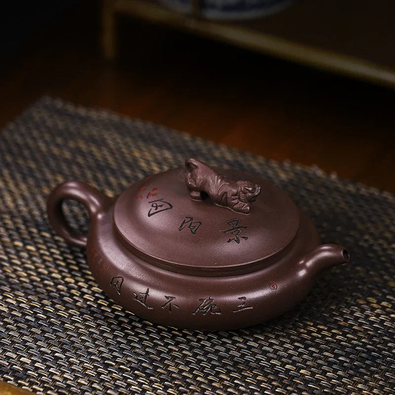 Full Handmade Yixing Zisha Teapot [Wusong Da Hu] (Zi Jia Ni - 350ml)