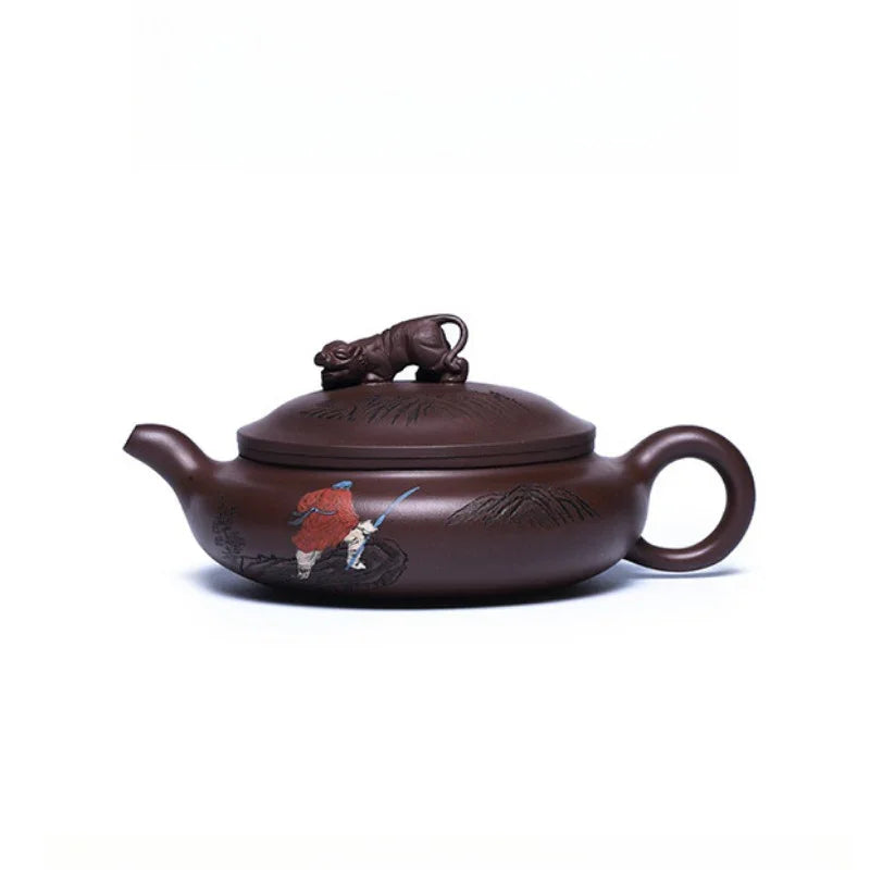 Full Handmade Yixing Zisha Teapot [Wusong Da Hu] (Zi Jia Ni - 350ml)