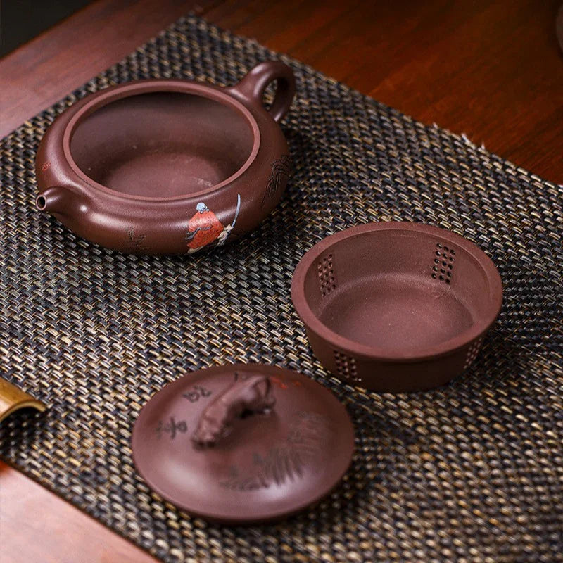 Full Handmade Yixing Zisha Teapot [Wusong Da Hu] (Zi Jia Ni - 350ml)