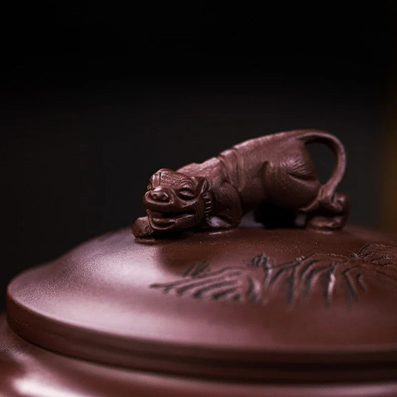Full Handmade Yixing Zisha Teapot [Wusong Da Hu] (Zi Jia Ni - 350ml)