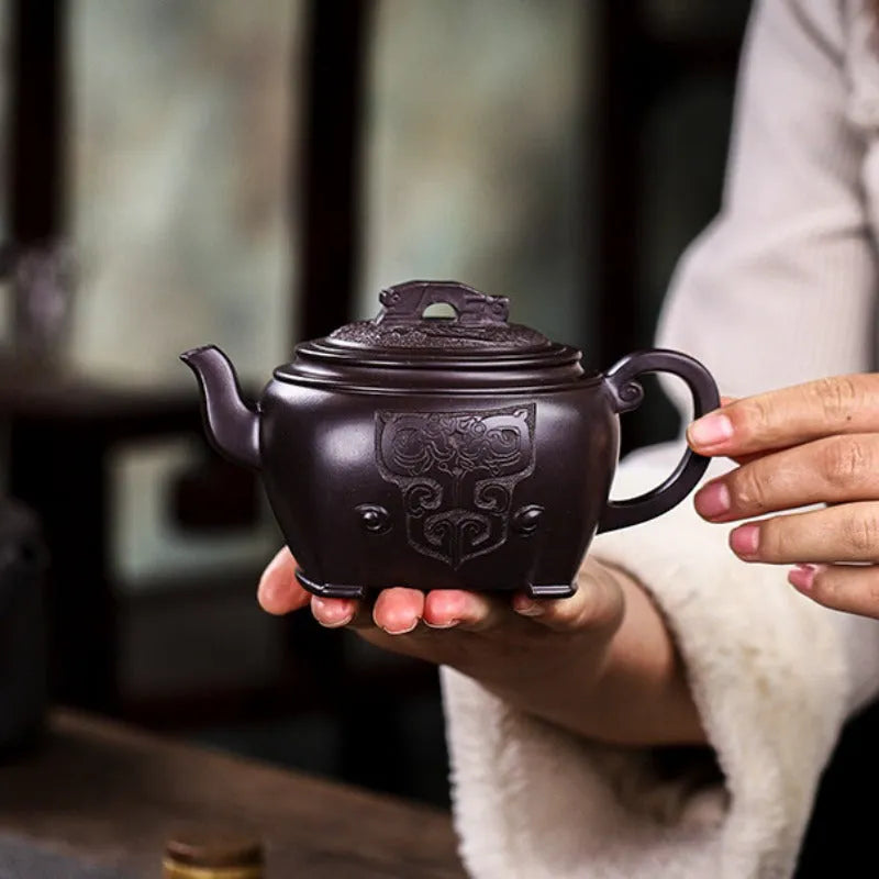 Full Handmade Yixing Zisha Teapot [Xian Rui] (Zi Jia Ni - 280ml) - YIQIN TEA HOUSE | yiqinteahouse.com | 200-300ml, full handmade zisha teapot, new arrival, teaware