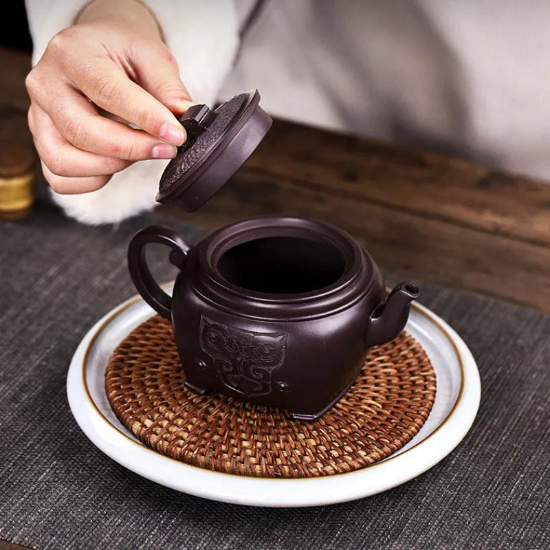 Full Handmade Yixing Zisha Teapot [Xian Rui] (Zi Jia Ni - 280ml) - YIQIN TEA HOUSE | yiqinteahouse.com | 200-300ml, full handmade zisha teapot, new arrival, teaware