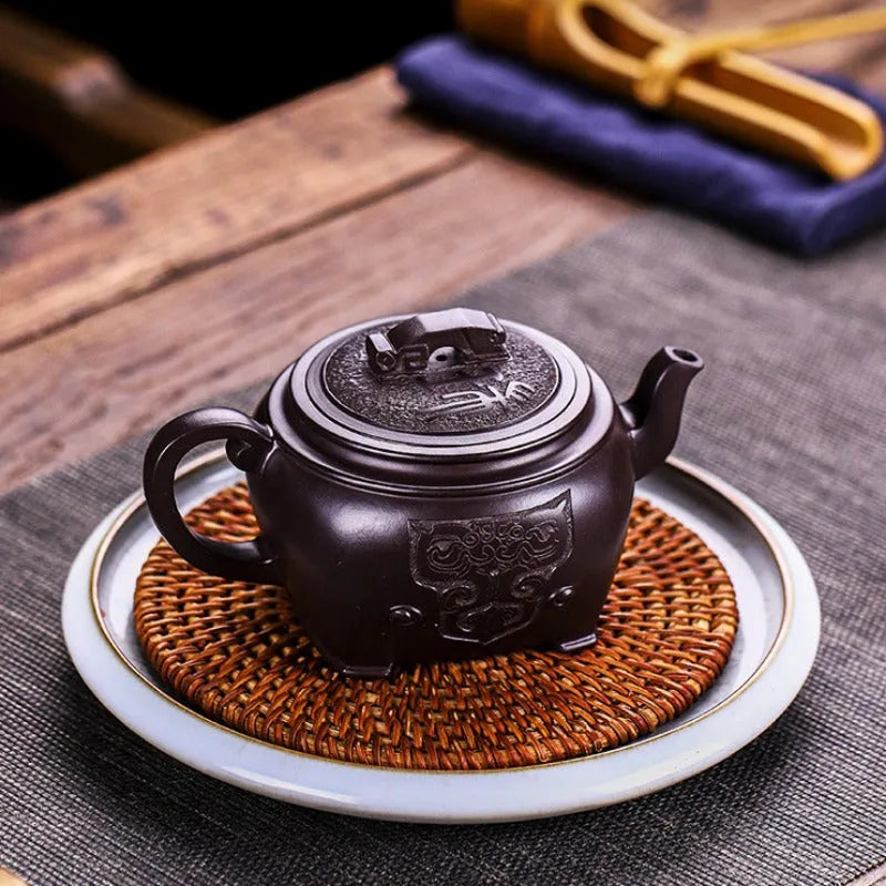 Full Handmade Yixing Zisha Teapot [Xian Rui] (Zi Jia Ni - 280ml) - YIQIN TEA HOUSE | yiqinteahouse.com | 200-300ml, full handmade zisha teapot, new arrival, teaware