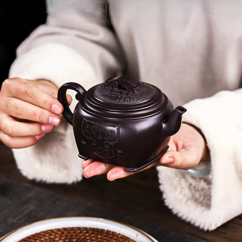 Full Handmade Yixing Zisha Teapot [Xian Rui] (Zi Jia Ni - 280ml) - YIQIN TEA HOUSE | yiqinteahouse.com | 200-300ml, full handmade zisha teapot, new arrival, teaware