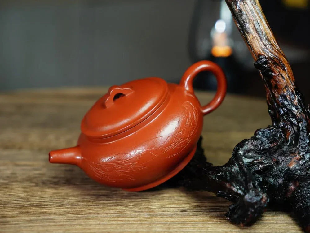 Full Handmade Yixing Zisha Teapot [Xiang Yun Pot] (Zhu Ni - 150ml) - YIQIN TEA HOUSE | yiqinteahouse.com | <200ml, full handmade zisha teapot, teapot, teaware