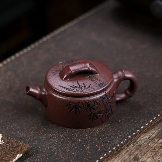 Teko Zisha Yixing Buatan Tangan Sepenuhnya [Xiang Zhu] (30 Mu Zi Ni - 160ml)