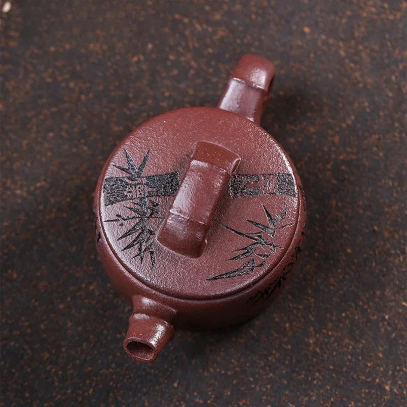 Teko Zisha Yixing Buatan Tangan Sepenuhnya [Xiang Zhu] (30 Mu Zi Ni - 160ml)