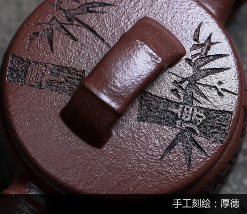 Teko Zisha Yixing Buatan Tangan Sepenuhnya [Xiang Zhu] (30 Mu Zi Ni - 160ml)