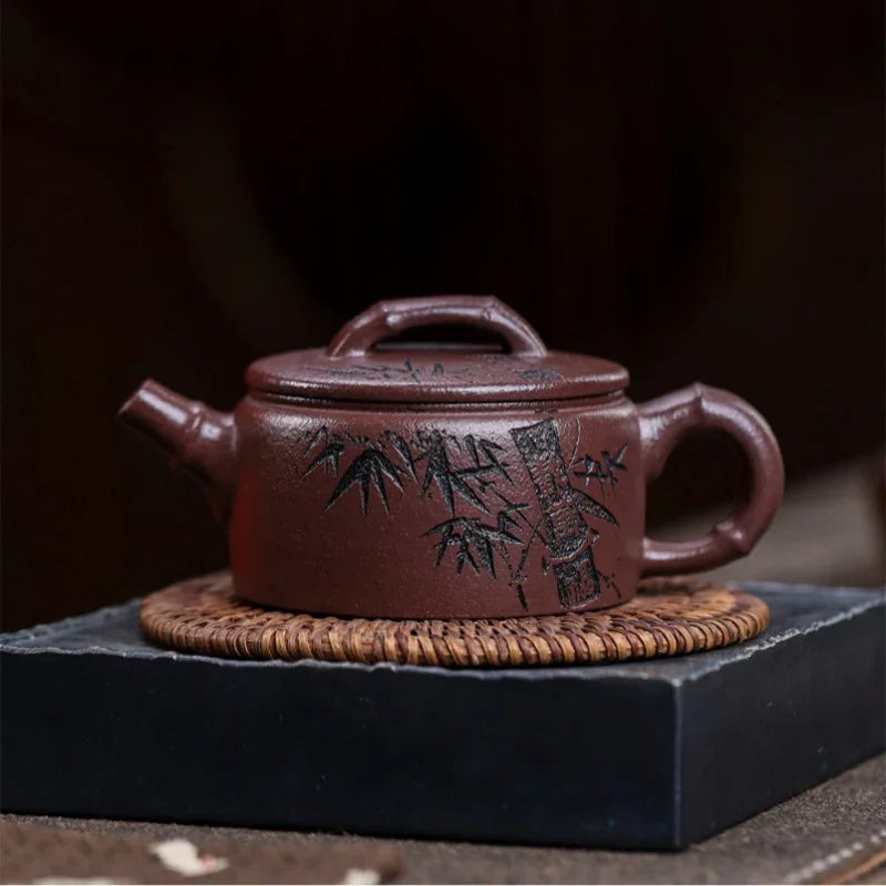Teko Zisha Yixing Buatan Tangan Sepenuhnya [Xiang Zhu] (30 Mu Zi Ni - 160ml)