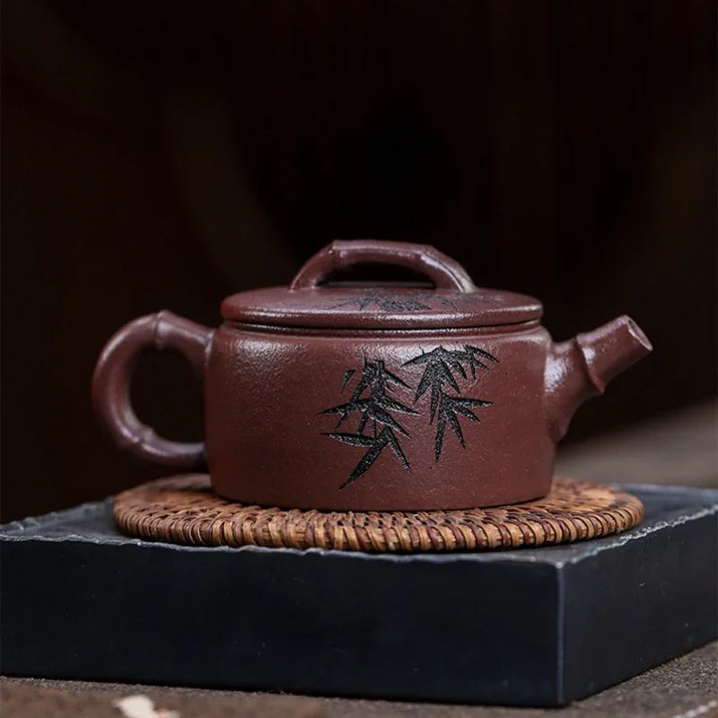 Teko Zisha Yixing Buatan Tangan Sepenuhnya [Xiang Zhu] (30 Mu Zi Ni - 160ml)