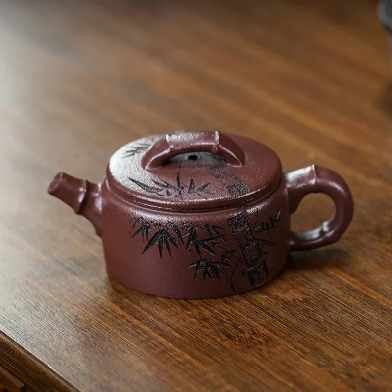 Teko Zisha Yixing Buatan Tangan Sepenuhnya [Xiang Zhu] (30 Mu Zi Ni - 160ml)