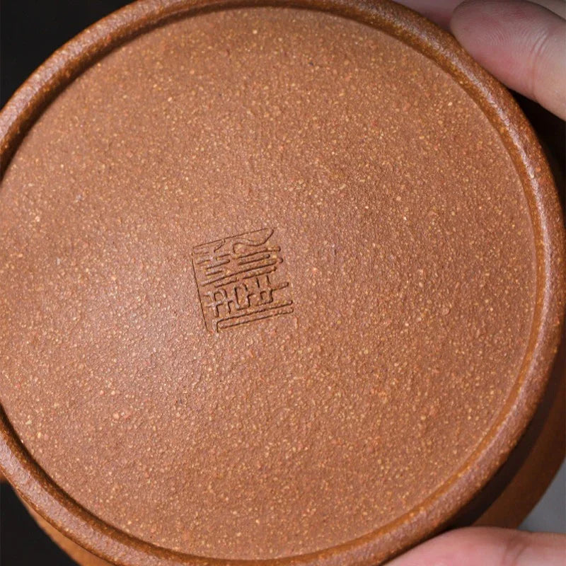 Teko Zisha Yixing Buatan Tangan Sepenuhnya [Xiao Yao Bamboo] (Jin Jiang Po Ni - 300ml)