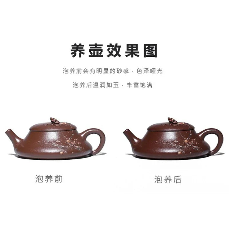 Teko Zisha Yixing Buatan Tangan Sepenuhnya [Xiao Yao] (Zi Ni - 110ml)