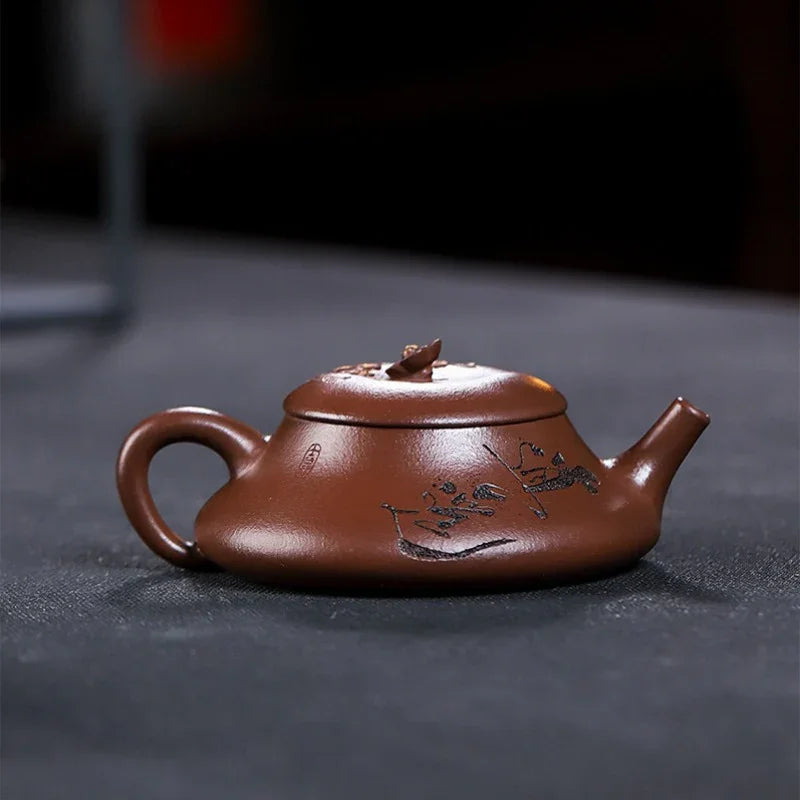 Teko Zisha Yixing Buatan Tangan Sepenuhnya [Xiao Yao] (Zi Ni - 110ml)
