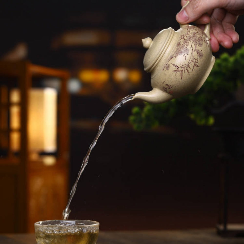 Full Handmade Yixing Zisha Teapot [Xiao Ying Pot] (Bensan Lu Ni - 240ml) - YIQIN TEA HOUSE | yiqinteahouse.com | 200-300ml, full handmade zisha teapot, new arrival, teapot, teaware