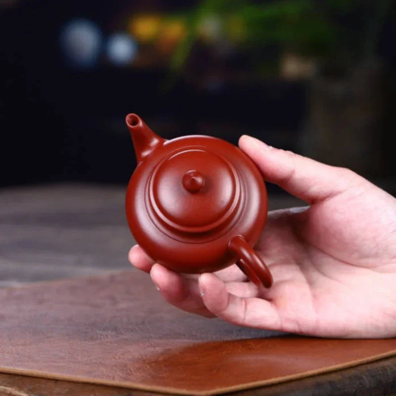 Teko Zisha Yixing Buatan Tangan Sepenuhnya [Xiao Ying Pot] (Dahongpao - 110ml)