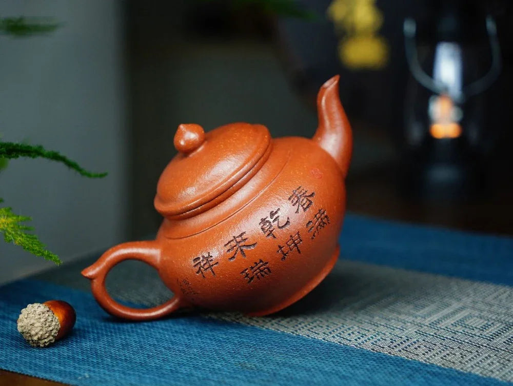 Full Handmade Yixing Zisha Teapot [Xiao Ying Pot] (Li Pi Zhu Ni - 230ml) - YIQIN TEA HOUSE | yiqinteahouse.com | 200-300ml, full handmade zisha teapot, teapot, teaware