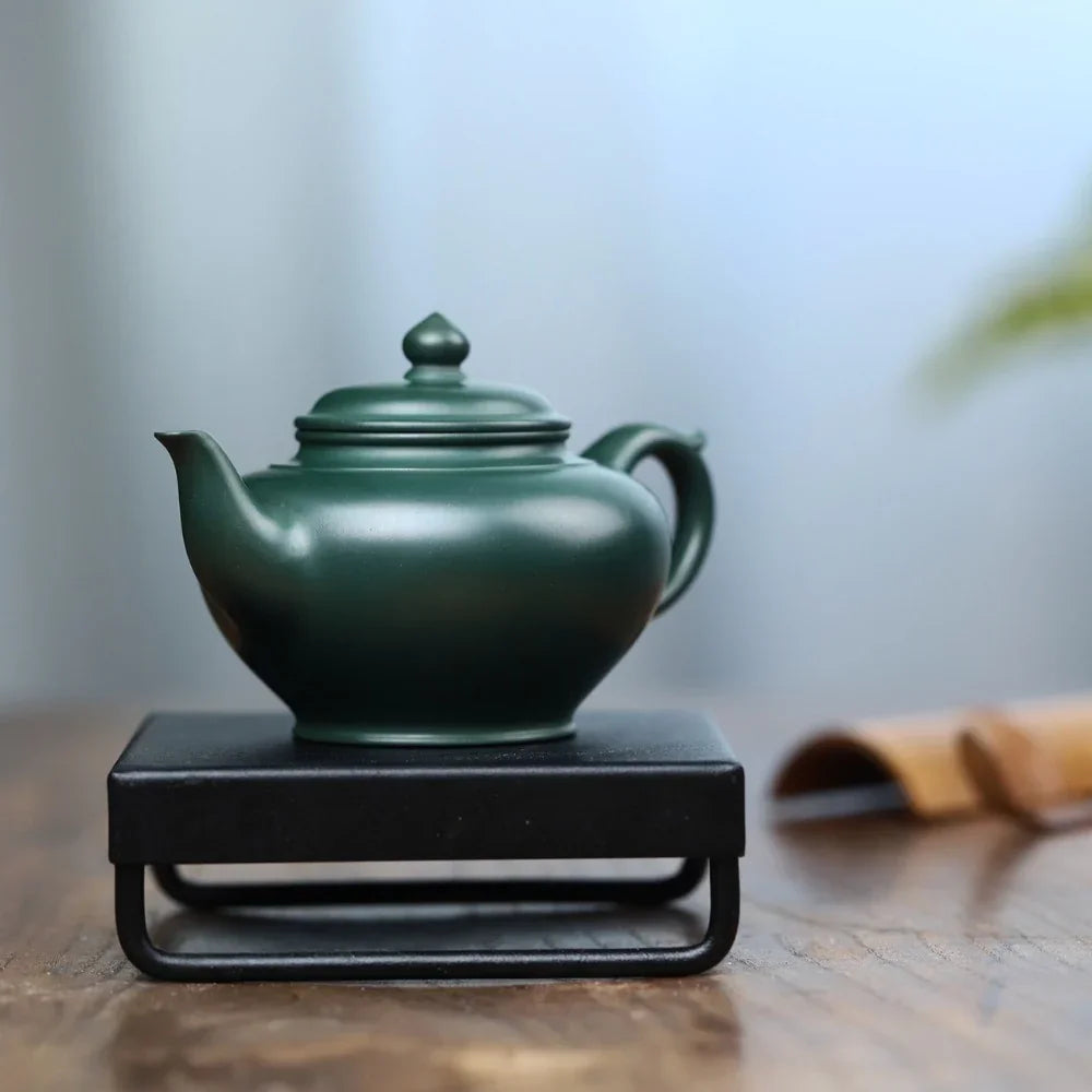 Full Handmade Yixing Zisha Teapot [Xiao Ying Pot] (Lu Ni - 190ml) - YIQIN TEA HOUSE | yiqinteahouse.com | <200ml, full handmade zisha teapot, plain smooth, teapot, teaware