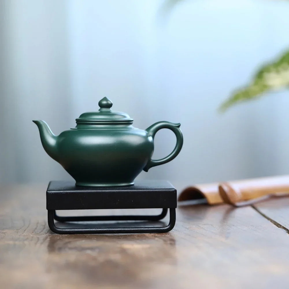 Full Handmade Yixing Zisha Teapot [Xiao Ying Pot] (Lu Ni - 190ml) - YIQIN TEA HOUSE | yiqinteahouse.com | <200ml, full handmade zisha teapot, plain smooth, teapot, teaware