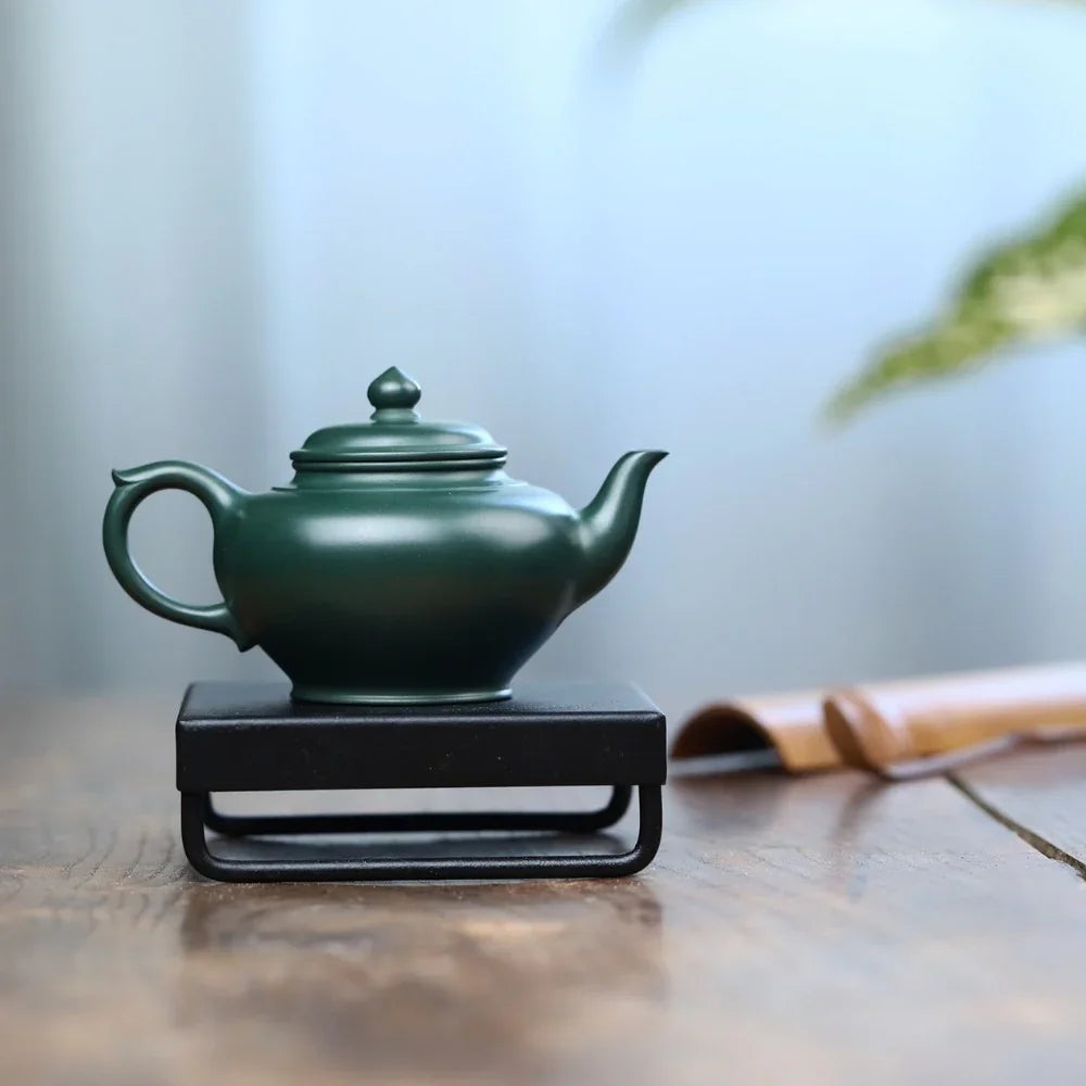 Full Handmade Yixing Zisha Teapot [Xiao Ying Pot] (Lu Ni - 190ml) - YIQIN TEA HOUSE | yiqinteahouse.com | <200ml, full handmade zisha teapot, plain smooth, teapot, teaware