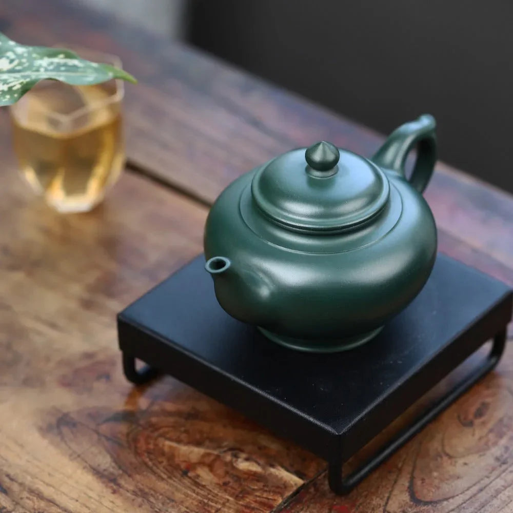 Full Handmade Yixing Zisha Teapot [Xiao Ying Pot] (Lu Ni - 190ml) - YIQIN TEA HOUSE | yiqinteahouse.com | <200ml, full handmade zisha teapot, plain smooth, teapot, teaware