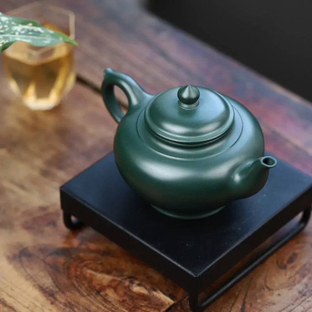 Full Handmade Yixing Zisha Teapot [Xiao Ying Pot] (Lu Ni - 190ml) - YIQIN TEA HOUSE | yiqinteahouse.com | <200ml, full handmade zisha teapot, plain smooth, teapot, teaware