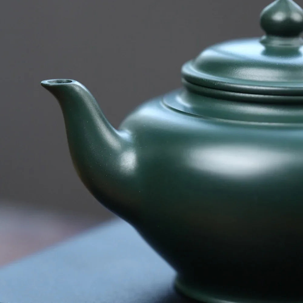 Full Handmade Yixing Zisha Teapot [Xiao Ying Pot] (Lu Ni - 190ml) - YIQIN TEA HOUSE | yiqinteahouse.com | <200ml, full handmade zisha teapot, plain smooth, teapot, teaware