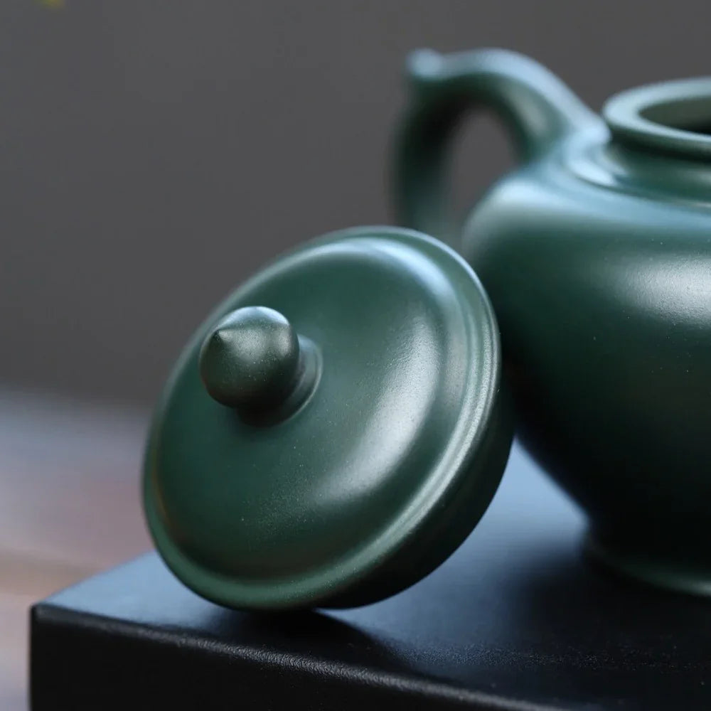 Full Handmade Yixing Zisha Teapot [Xiao Ying Pot] (Lu Ni - 190ml) - YIQIN TEA HOUSE | yiqinteahouse.com | <200ml, full handmade zisha teapot, plain smooth, teapot, teaware