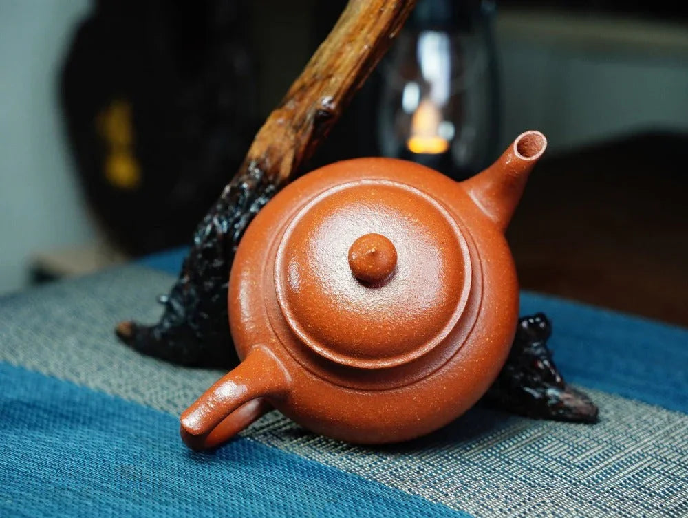 Full Handmade Yixing Zisha Teapot [Xiao Ying Pot] Plain Smooth (Li Pi Zhu Ni - 230ml) - YIQIN TEA HOUSE | yiqinteahouse.com | 200-300ml, full handmade zisha teapot, plain smooth, teapot, teaware