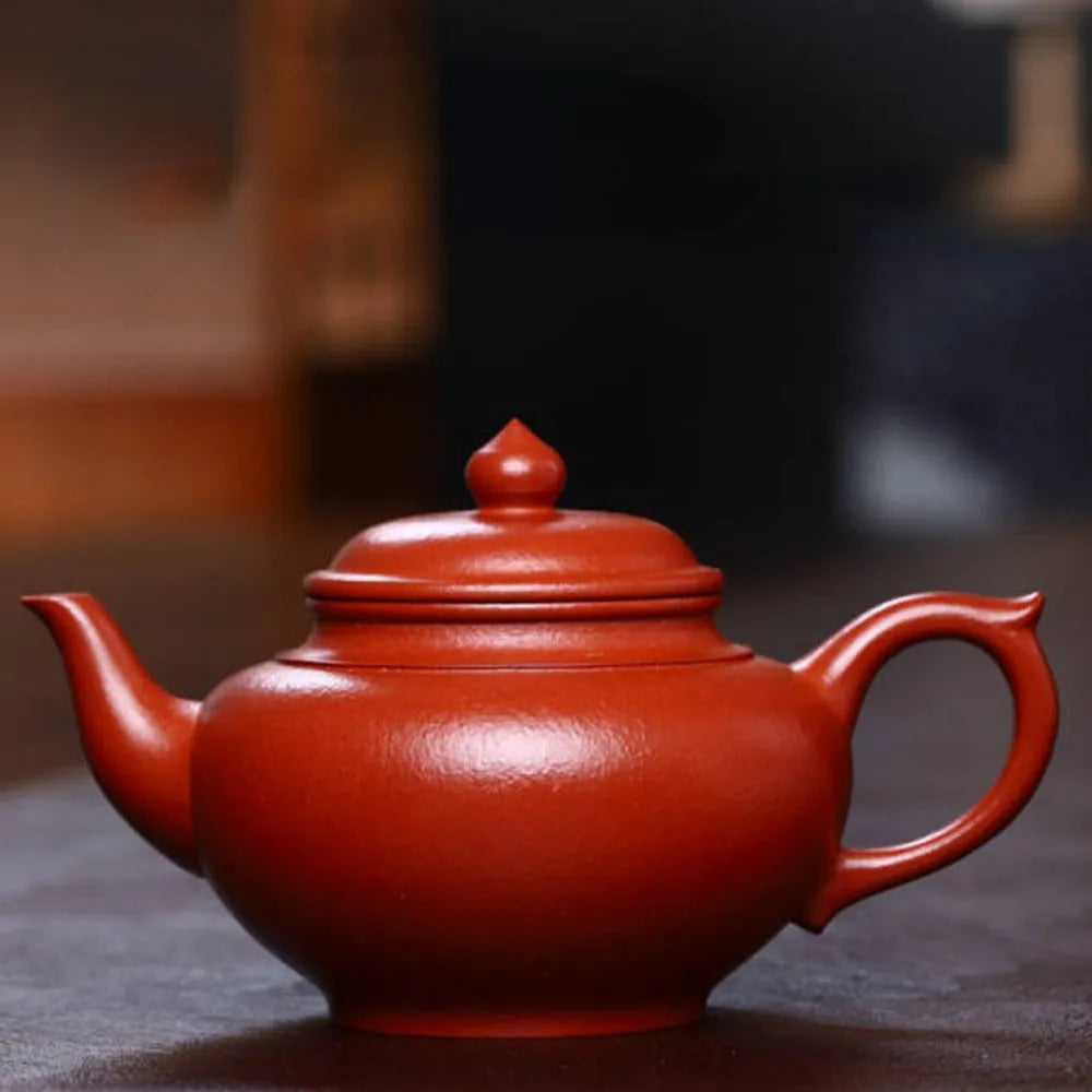 Full Handmade Yixing Zisha Teapot [Xiao Ying Pot] (Xiao Meiyao Zhu Ni - 200ml) - YIQIN TEA HOUSE | yiqinteahouse.com | 200-300ml, full handmade zisha teapot, new arrival, plain smooth, teapot, teaware