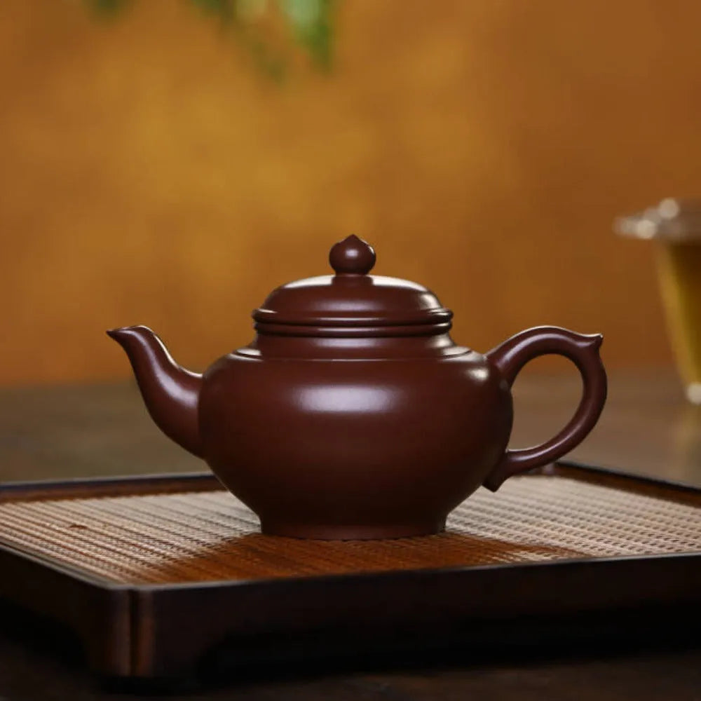 Full Handmade Yixing Zisha Teapot [Xiao Ying Pot] (Zi Ni - 230ml) - YIQIN TEA HOUSE | yiqinteahouse.com | 200-300ml, full handmade zisha teapot, new arrival, plain smooth, teapot, teaware