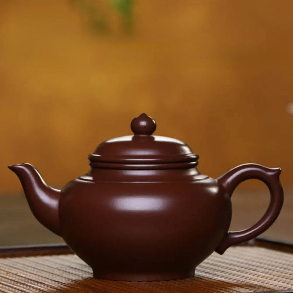 Full Handmade Yixing Zisha Teapot [Xiao Ying Pot] (Zi Ni - 230ml) - YIQIN TEA HOUSE | yiqinteahouse.com | 200-300ml, full handmade zisha teapot, new arrival, plain smooth, teapot, teaware