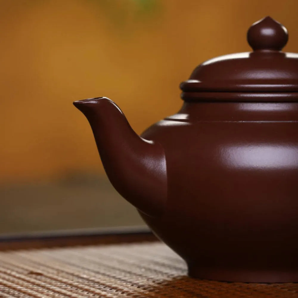 Full Handmade Yixing Zisha Teapot [Xiao Ying Pot] (Zi Ni - 230ml) - YIQIN TEA HOUSE | yiqinteahouse.com | 200-300ml, full handmade zisha teapot, new arrival, plain smooth, teapot, teaware