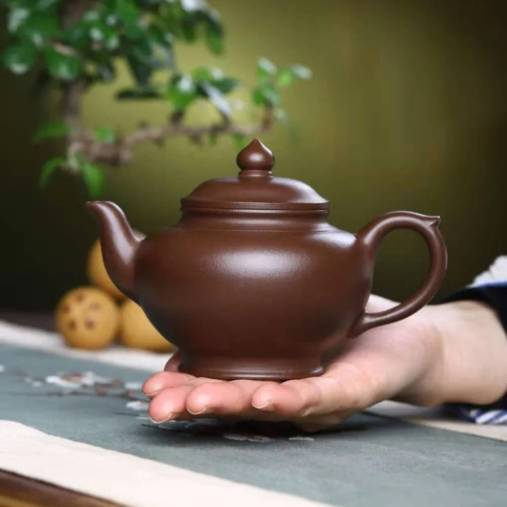 Teko Zisha Yixing Buatan Tangan Sepenuhnya [Xiao Ying Pot] (Zi Ni - 260ml)
