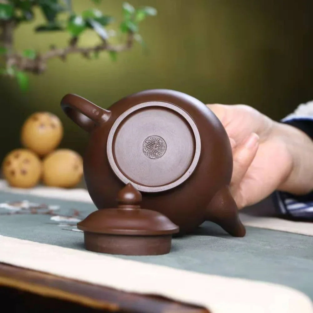 Teko Zisha Yixing Buatan Tangan Sepenuhnya [Xiao Ying Pot] (Zi Ni - 260ml)