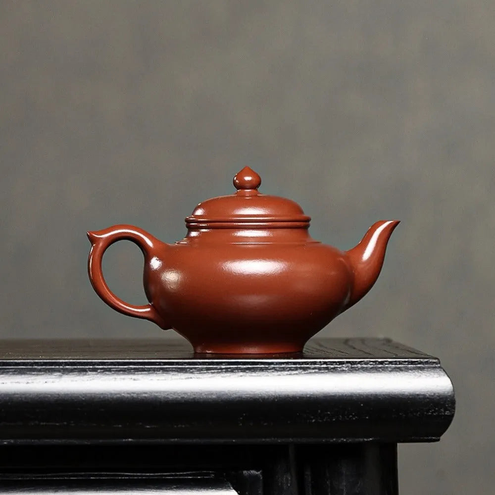 Full Handmade Yixing Zisha Teapot [Xiao Ying Pot] (Zi Zhu Ni - 180ml) - YIQIN TEA HOUSE | yiqinteahouse.com | <200ml, full handmade zisha teapot, new arrival, plain smooth, teapot, teaware