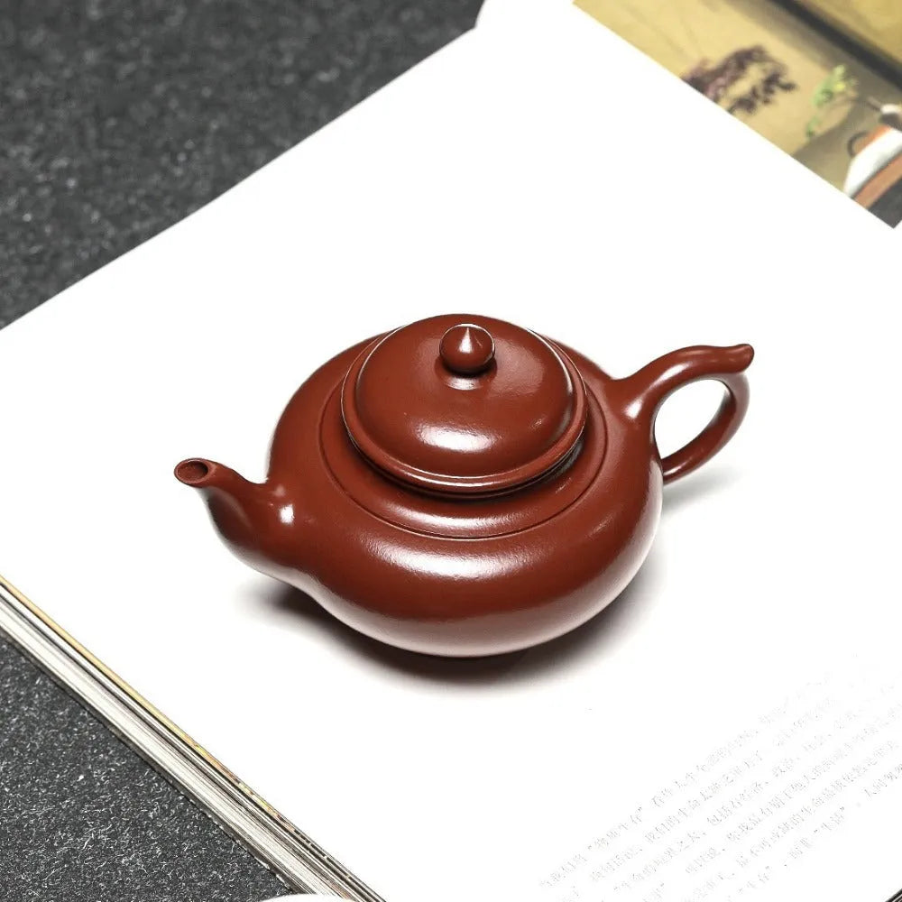 Full Handmade Yixing Zisha Teapot [Xiao Ying Pot] (Zi Zhu Ni - 180ml) - YIQIN TEA HOUSE | yiqinteahouse.com | <200ml, full handmade zisha teapot, new arrival, plain smooth, teapot, teaware