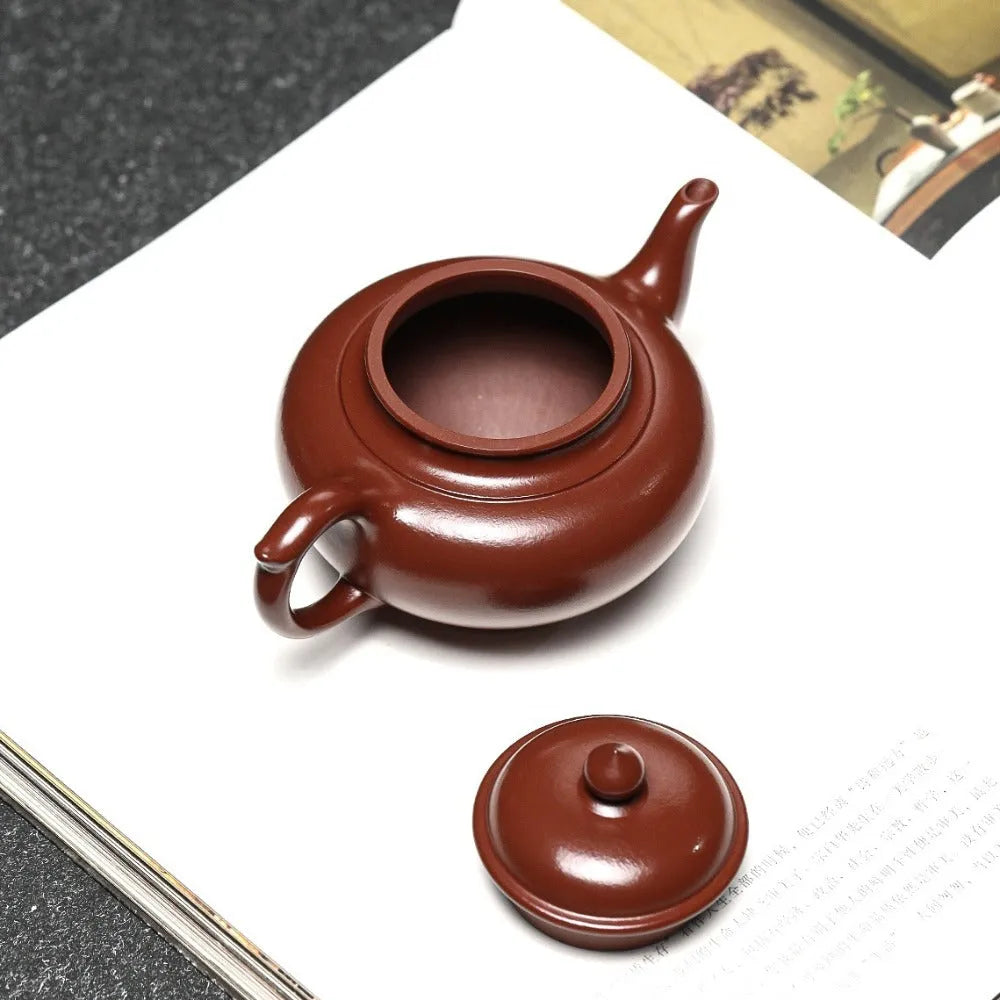 Full Handmade Yixing Zisha Teapot [Xiao Ying Pot] (Zi Zhu Ni - 180ml) - YIQIN TEA HOUSE | yiqinteahouse.com | <200ml, full handmade zisha teapot, new arrival, plain smooth, teapot, teaware