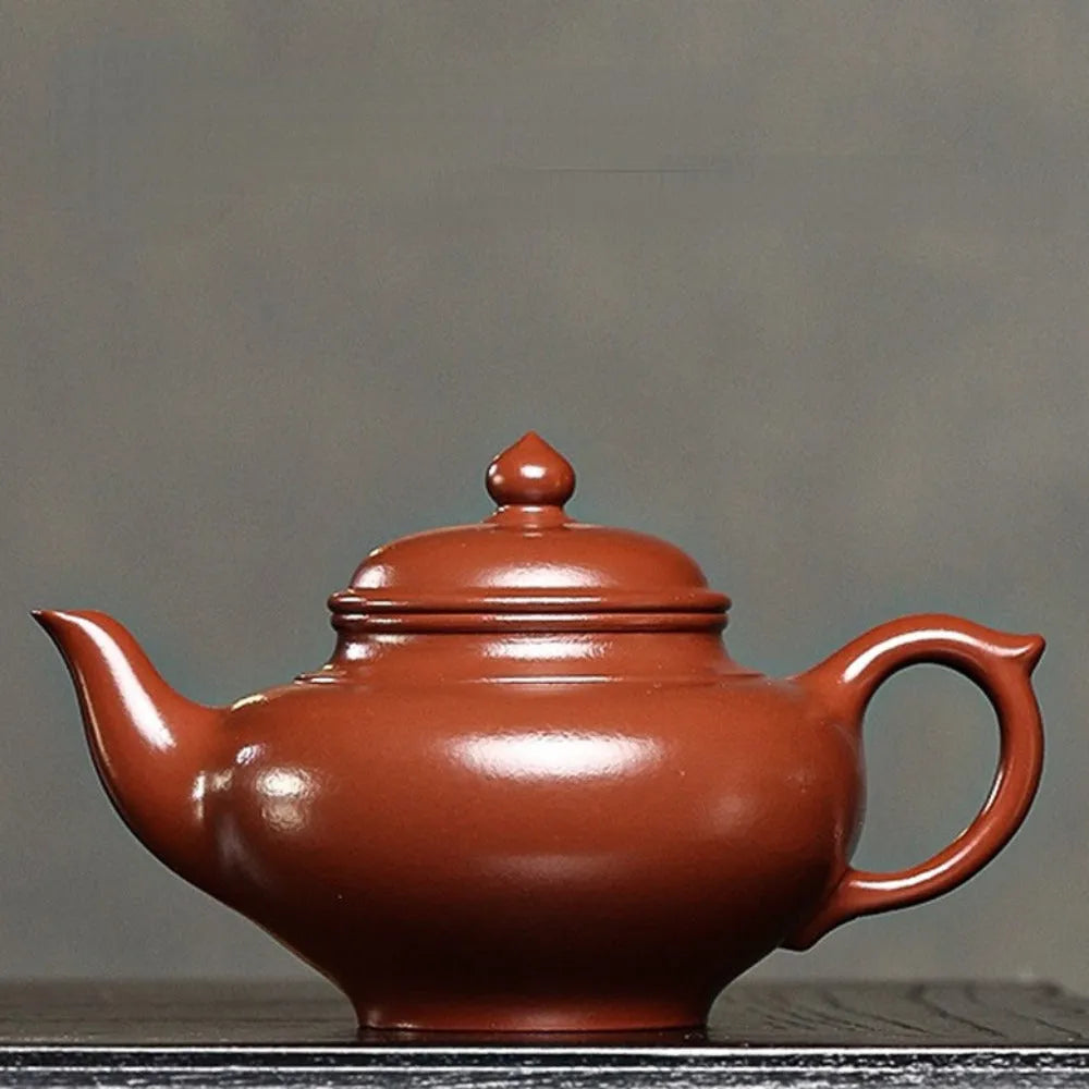 Full Handmade Yixing Zisha Teapot [Xiao Ying Pot] (Zi Zhu Ni - 180ml) - YIQIN TEA HOUSE | yiqinteahouse.com | <200ml, full handmade zisha teapot, new arrival, plain smooth, teapot, teaware