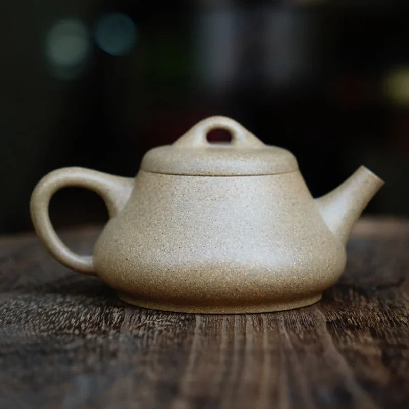 Teko Zisha Yixing Buatan Tangan Sepenuhnya [Xin Piao Pot] (Qing Duan Ni - 180ml)