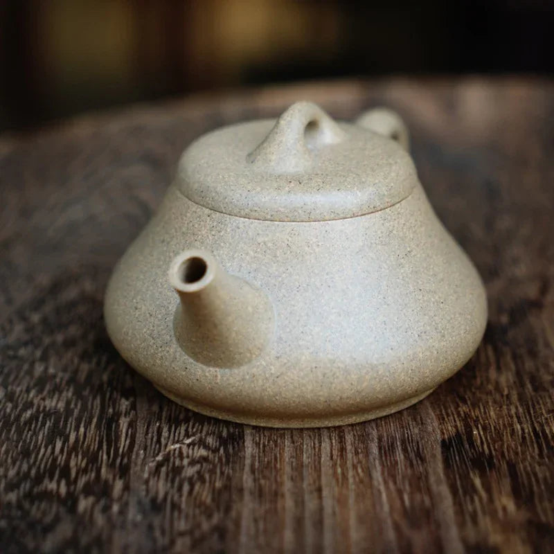 Teko Zisha Yixing Buatan Tangan Sepenuhnya [Xin Piao Pot] (Qing Duan Ni - 180ml)
