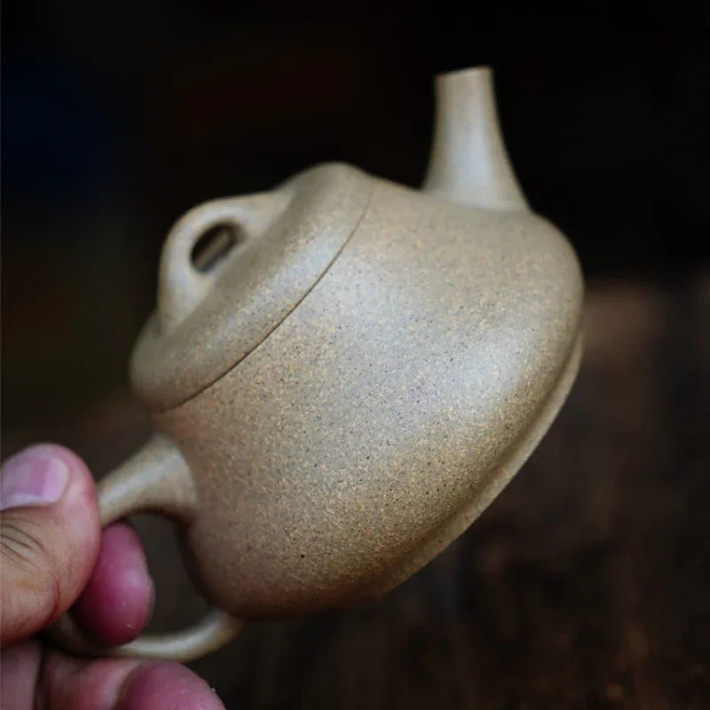Teko Zisha Yixing Buatan Tangan Sepenuhnya [Xin Piao Pot] (Qing Duan Ni - 180ml)