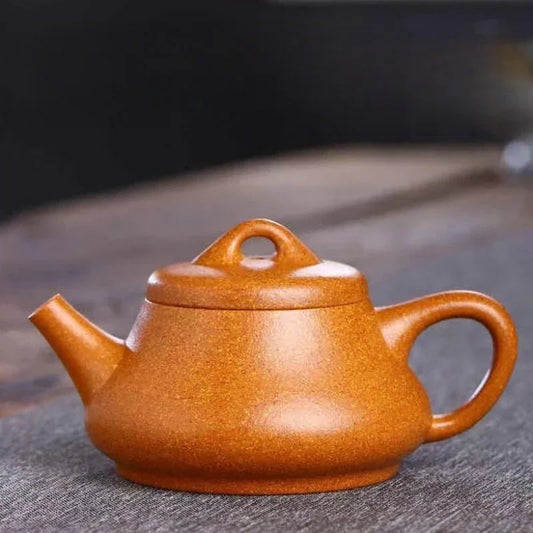 Teko Yixing Zisha Buatan Tangan Sepenuhnya [Xin Piao Pot] (Wucai Lao Duan Ni - 200ml)