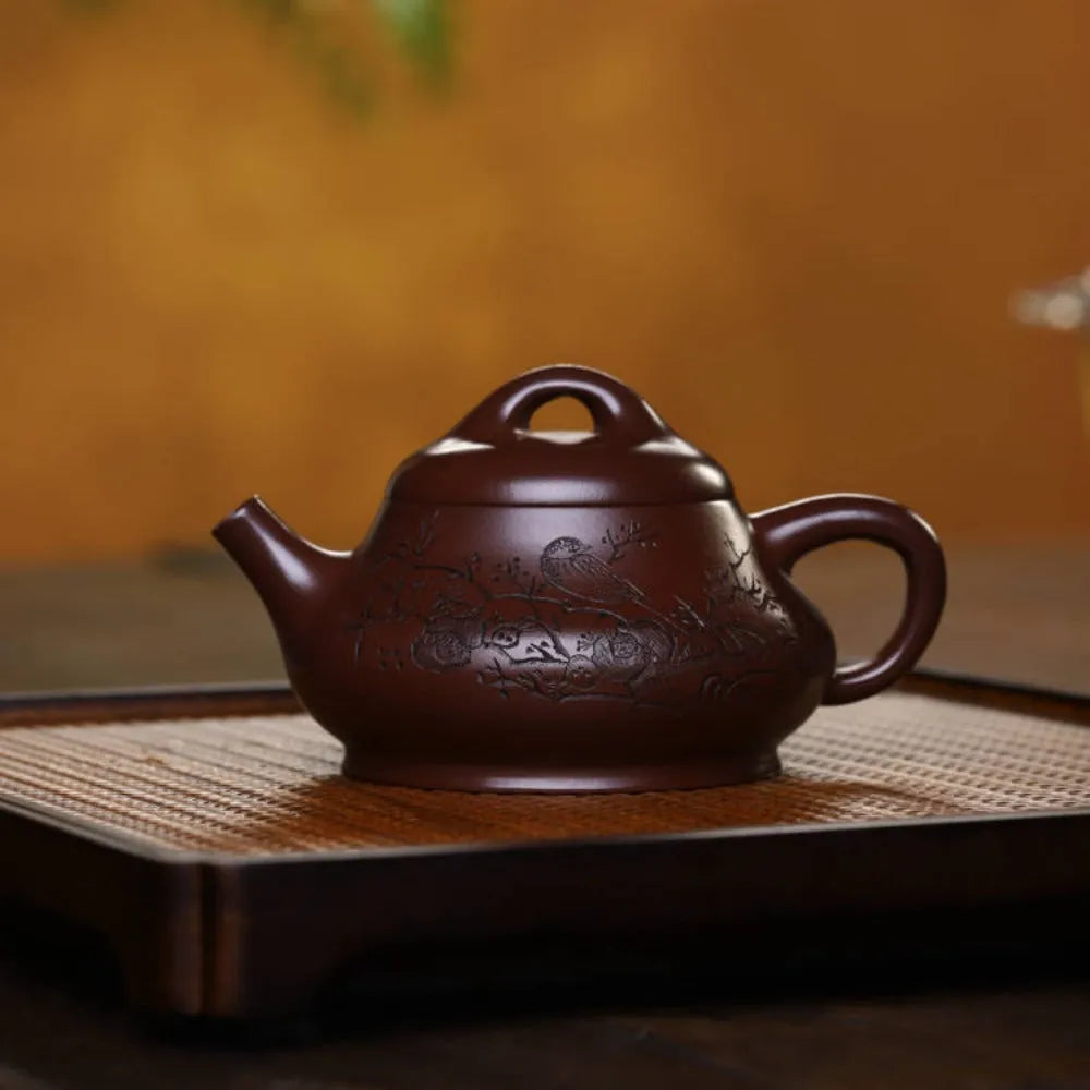 Full Handmade Yixing Zisha Teapot [Xin Piao Pot] (Zi Ni - 190ml) - YIQIN TEA HOUSE | yiqinteahouse.com | <200ml, full handmade zisha teapot, new arrival, teapot, teaware