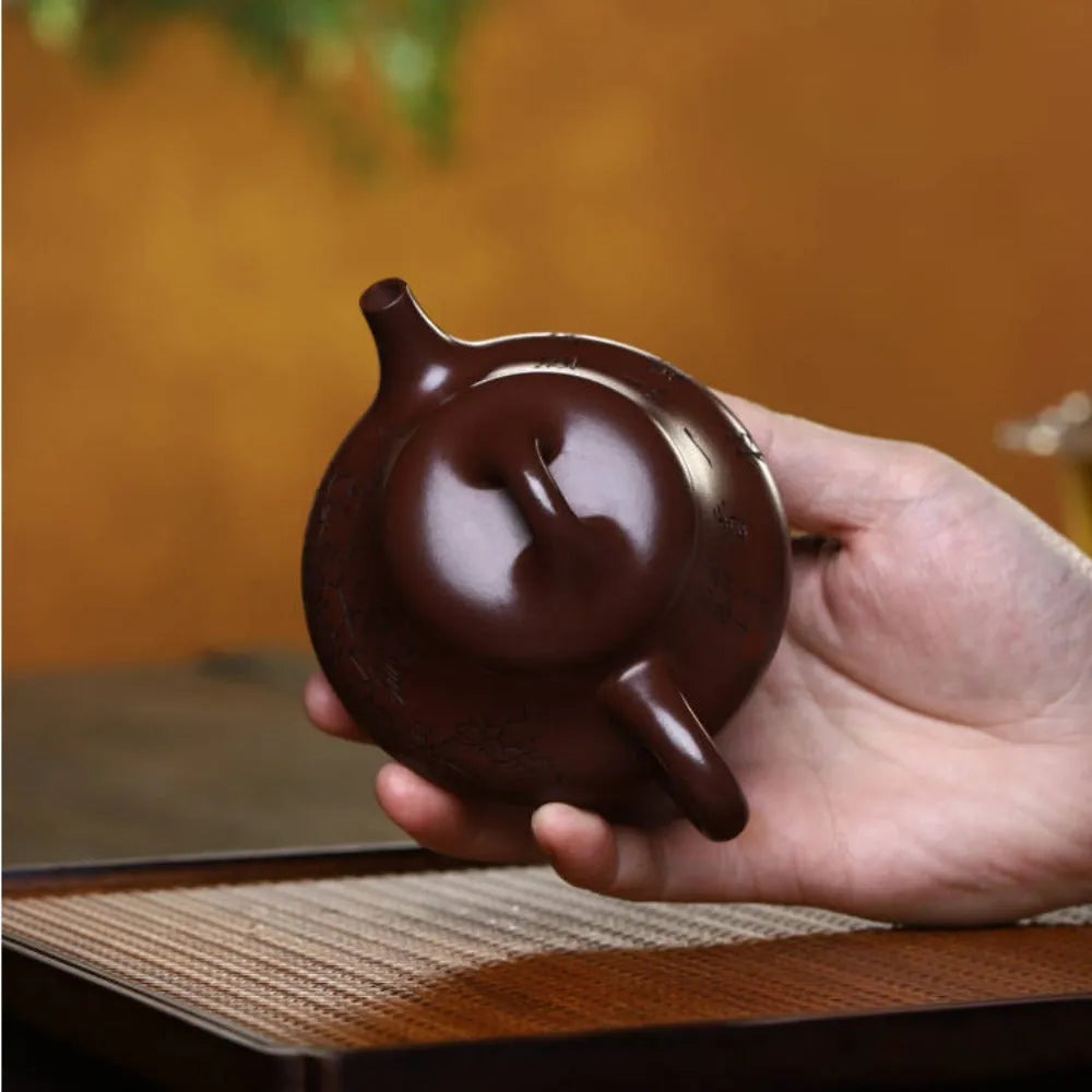 Full Handmade Yixing Zisha Teapot [Xin Piao Pot] (Zi Ni - 190ml) - YIQIN TEA HOUSE | yiqinteahouse.com | <200ml, full handmade zisha teapot, new arrival, teapot, teaware