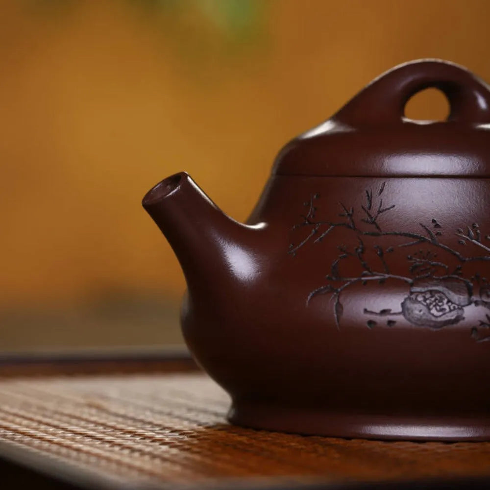 Full Handmade Yixing Zisha Teapot [Xin Piao Pot] (Zi Ni - 190ml) - YIQIN TEA HOUSE | yiqinteahouse.com | <200ml, full handmade zisha teapot, new arrival, teapot, teaware