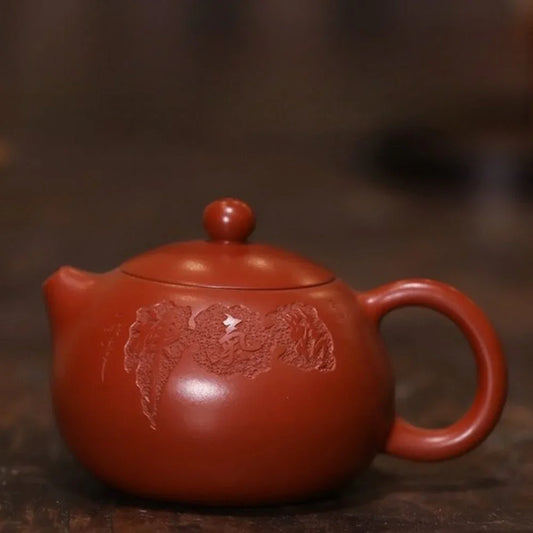 Teko Zisha Yixing Buatan Tangan Sepenuhnya [Periuk Xishi] (Dahongpao - 110/150ml)